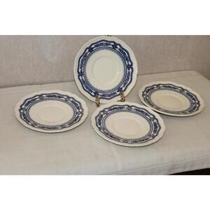 Mason’s Manchu Blue Saucers - Set of 4